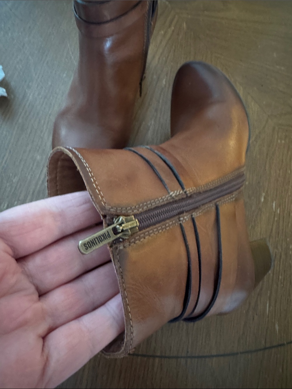 Pikolinos Verona Tasseled Brown Leather Ankle Boot Size EU 36 5.5 6 US Like New - Picture 11 of 13